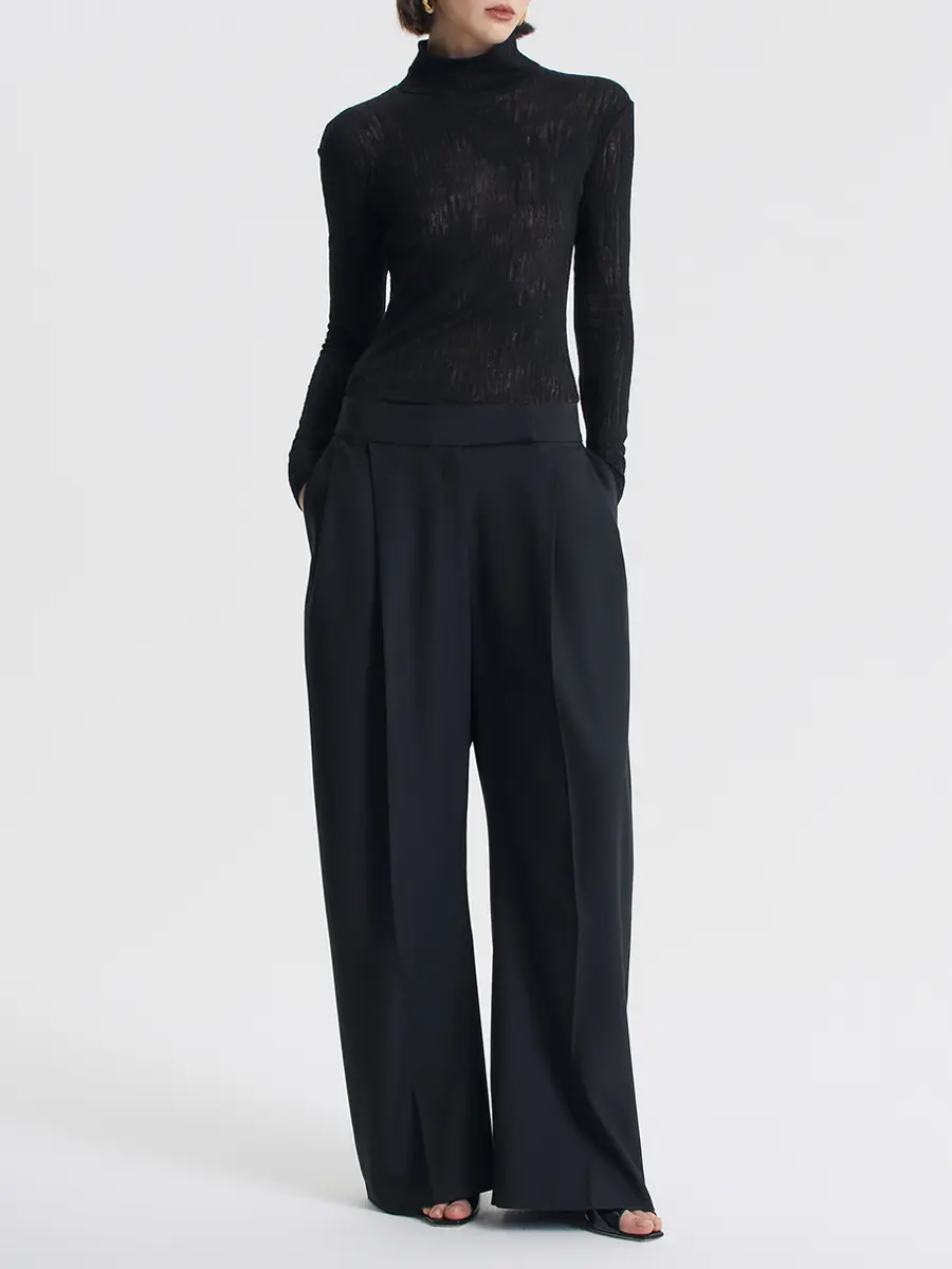 Водолазка однотонная