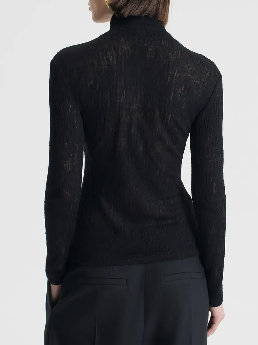 Водолазка однотонная