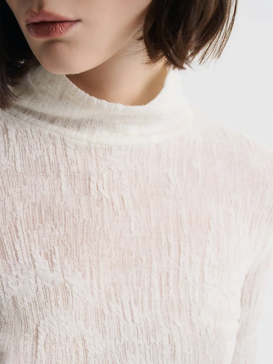 Водолазка однотонная