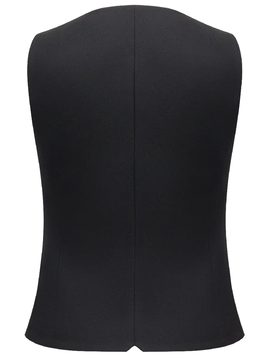 Жилет однотонный