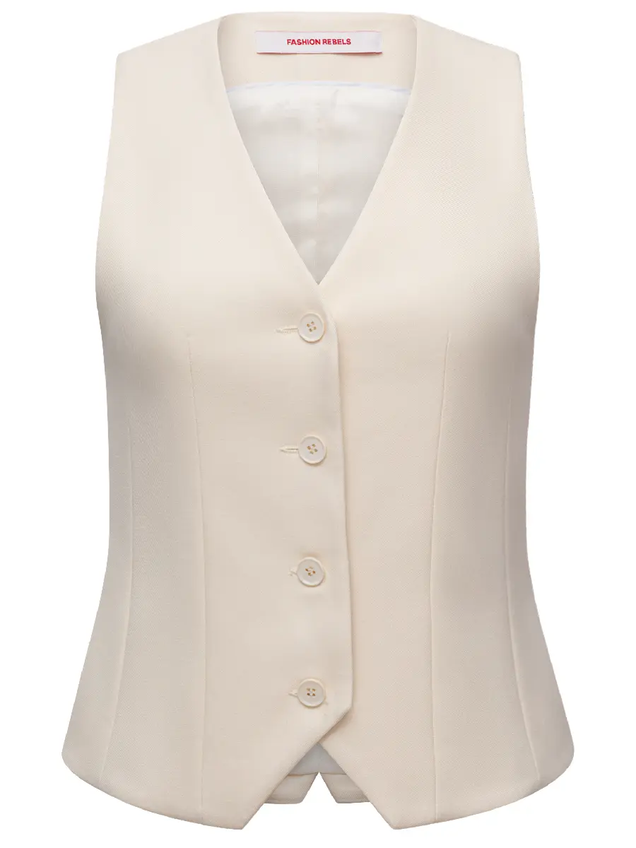 Жилет однотонный