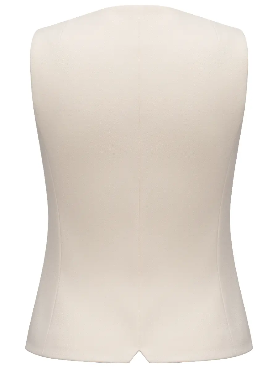 Жилет однотонный