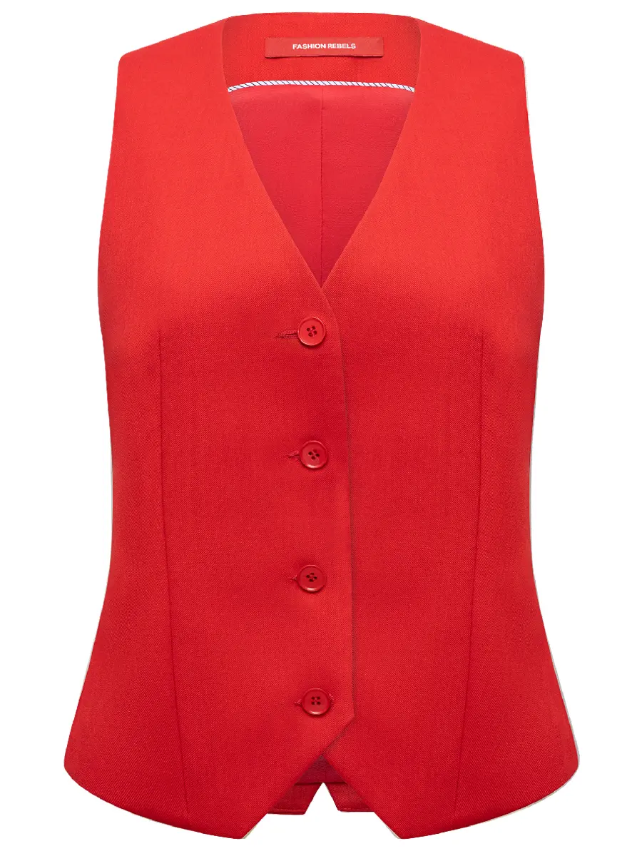 Жилет однотонный