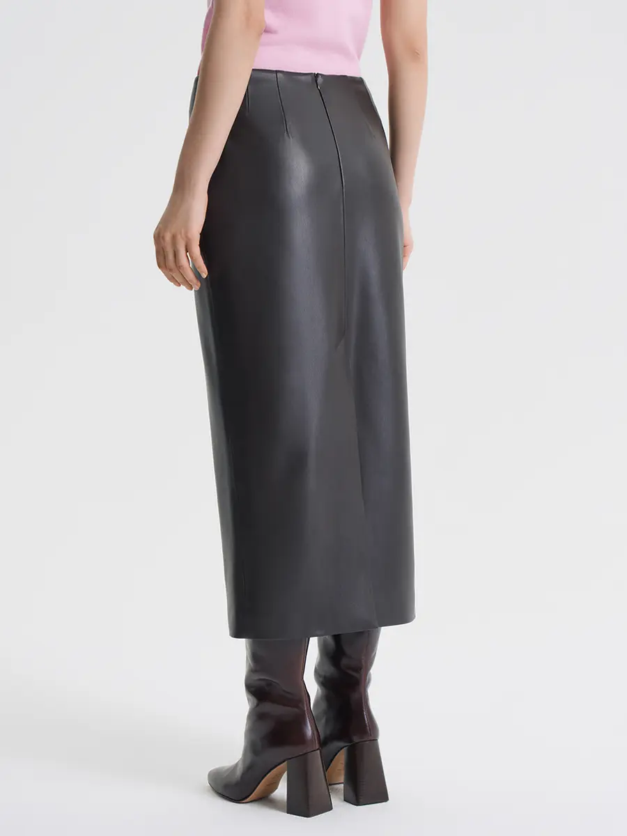 Юбка из экокожи