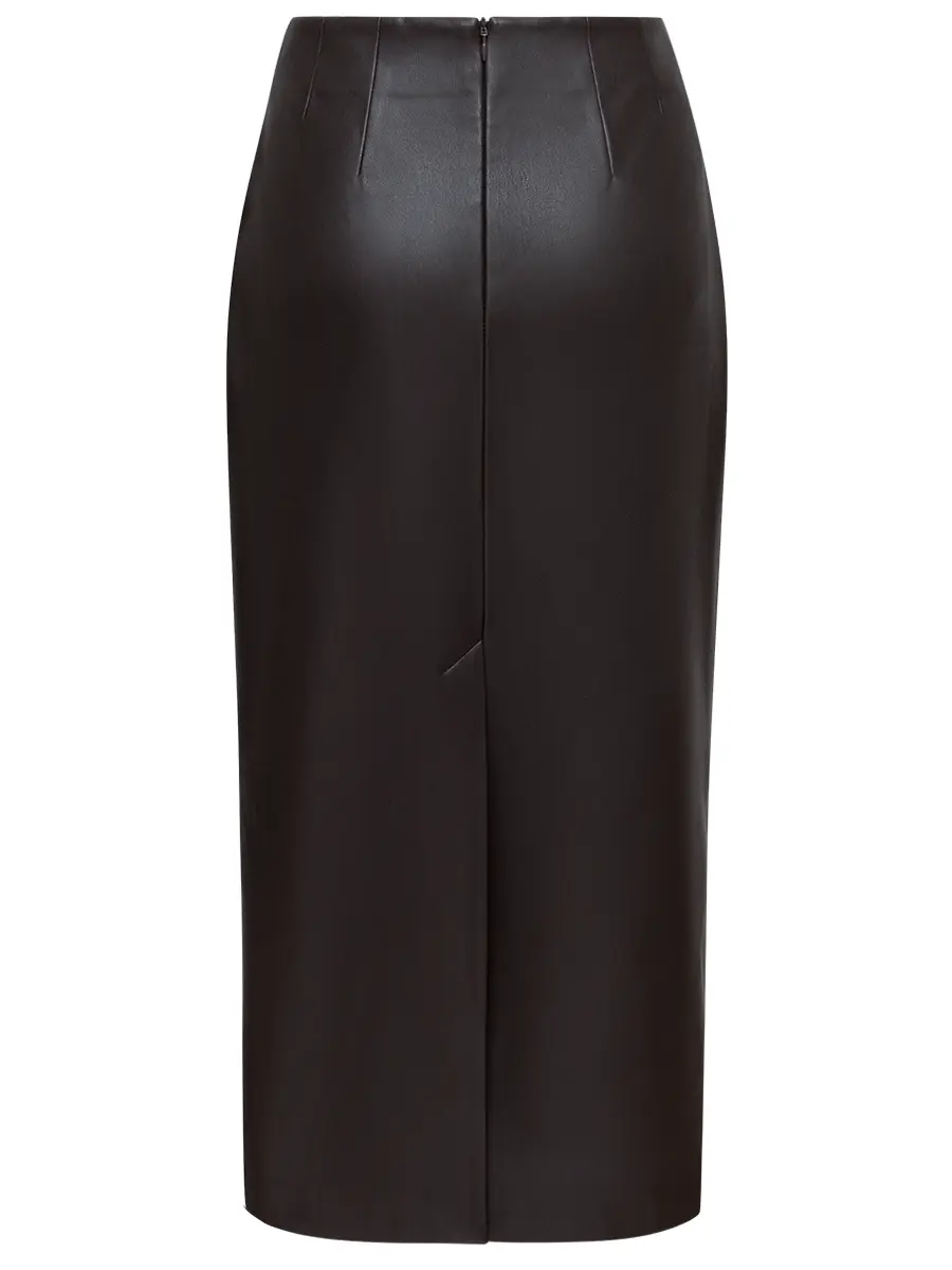 Юбка из экокожи