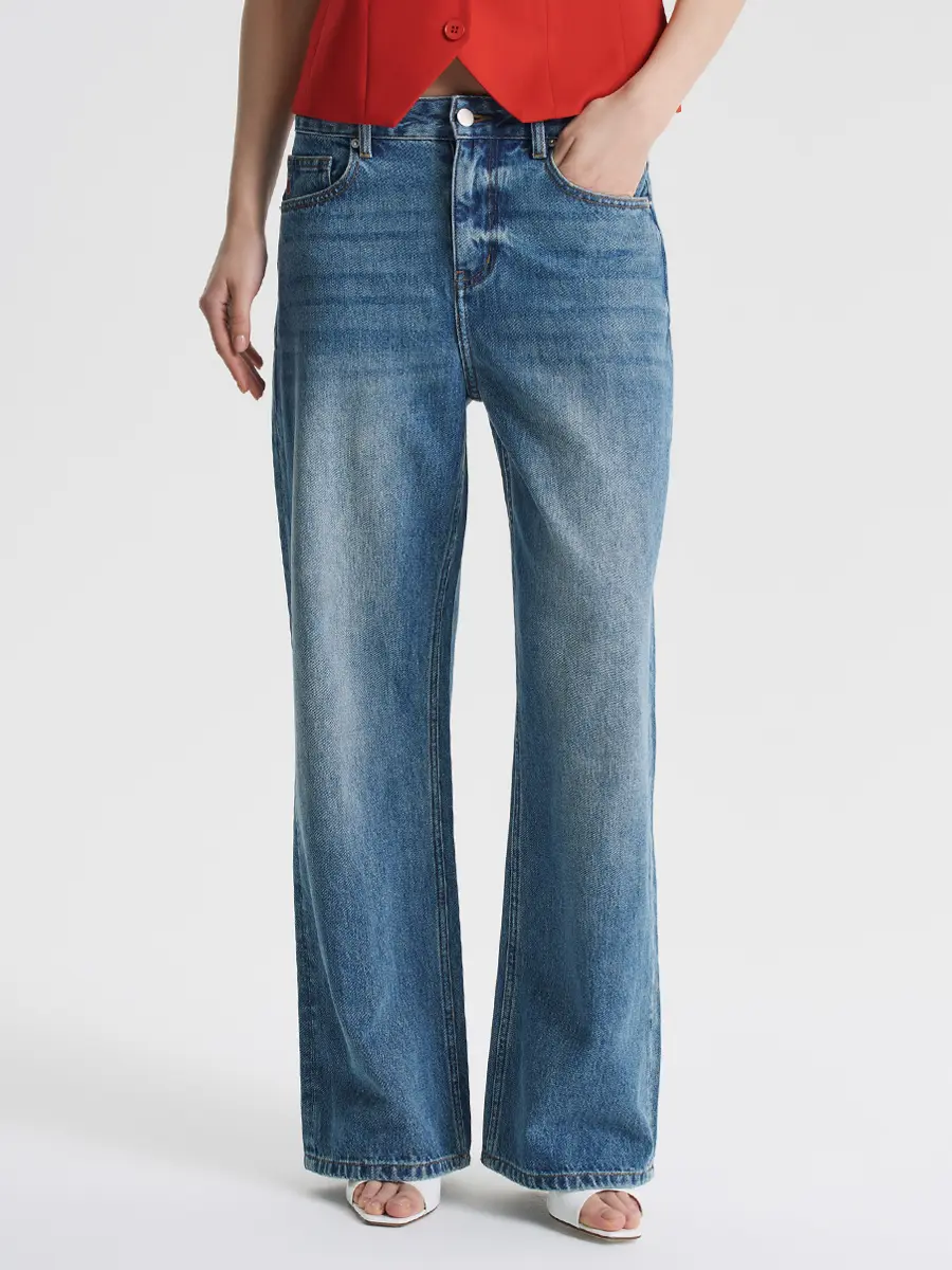 Джинсы хлопковые