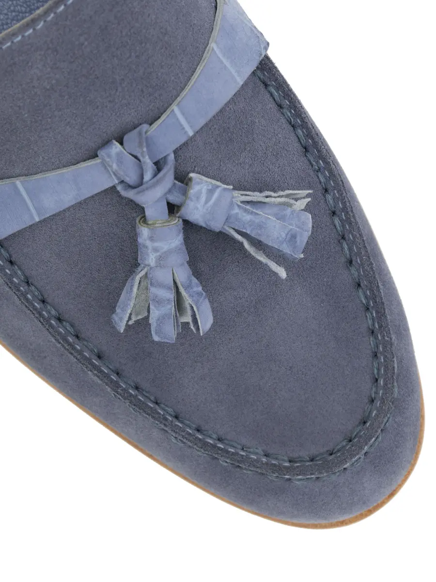 Мюли замшевые