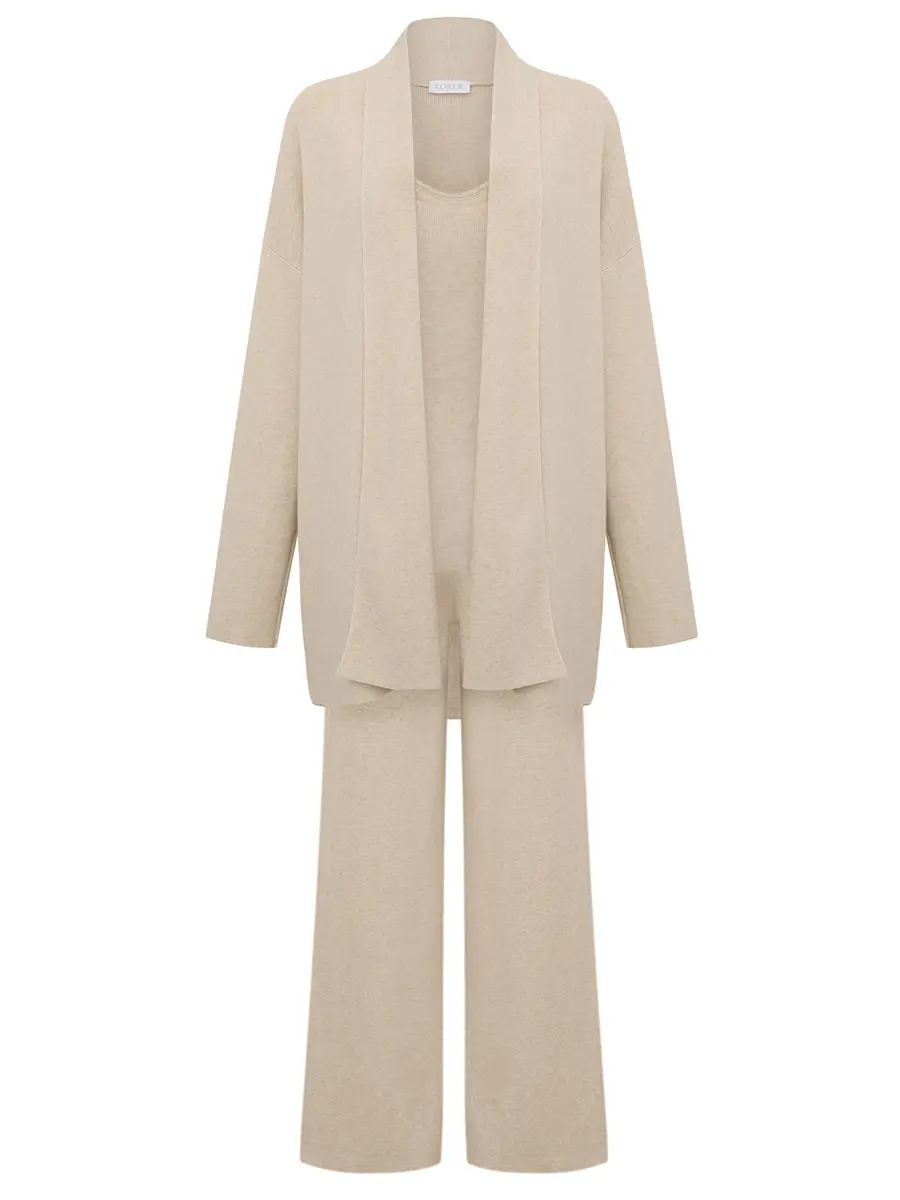 Костюм-тройка шерстяной oat