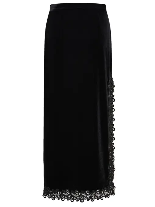 Юбка однотонная velours LORER