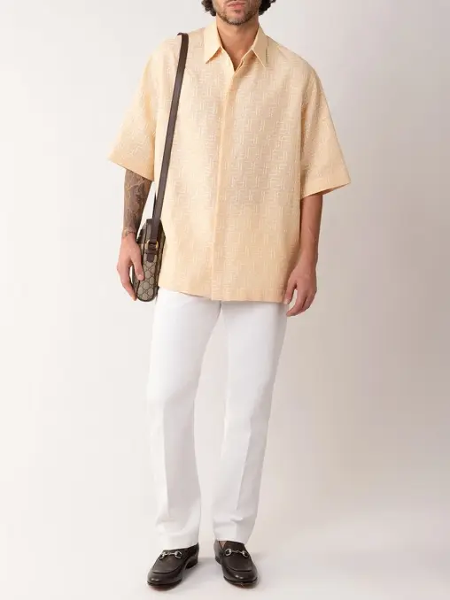 Рубашка льняная FENDI