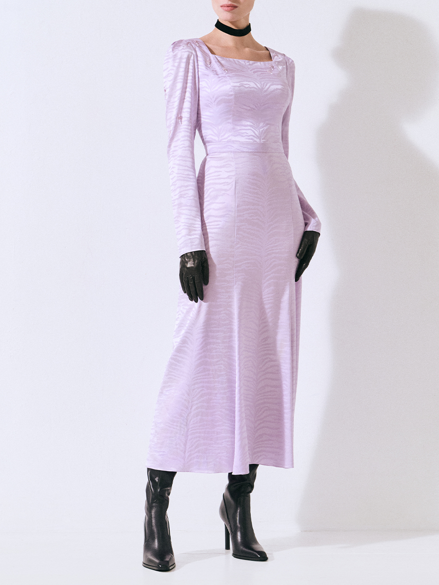 Платье шелковое