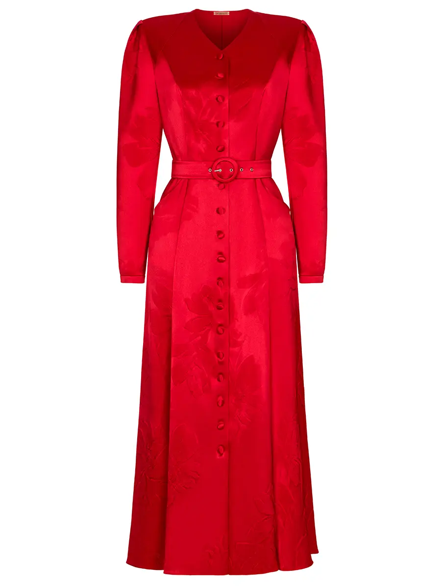 Платье однотонное