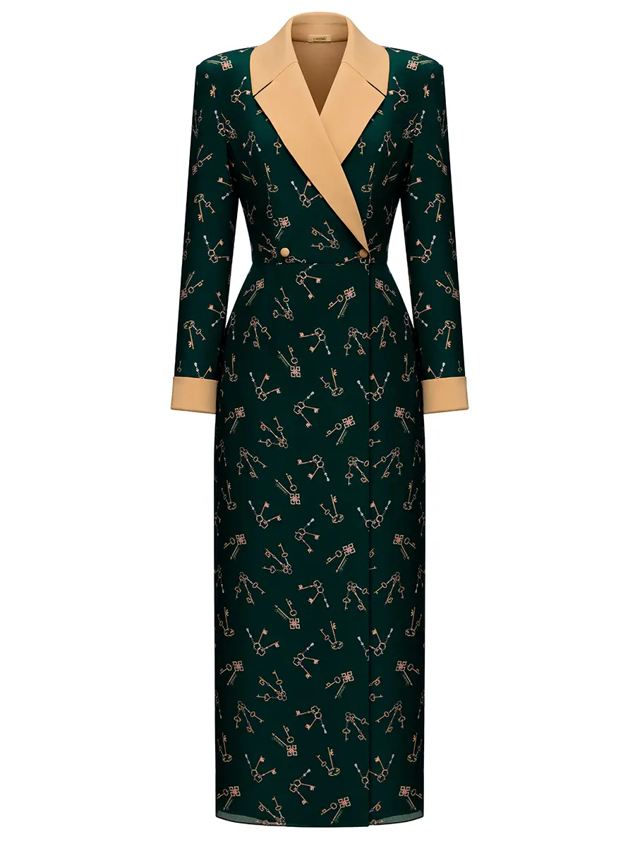 Платье шелковое