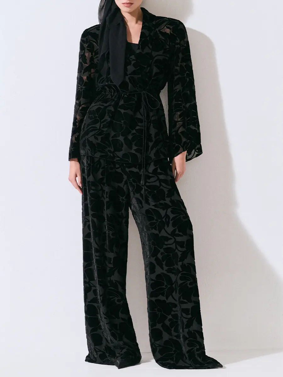 Брюки-палаццо шелковые