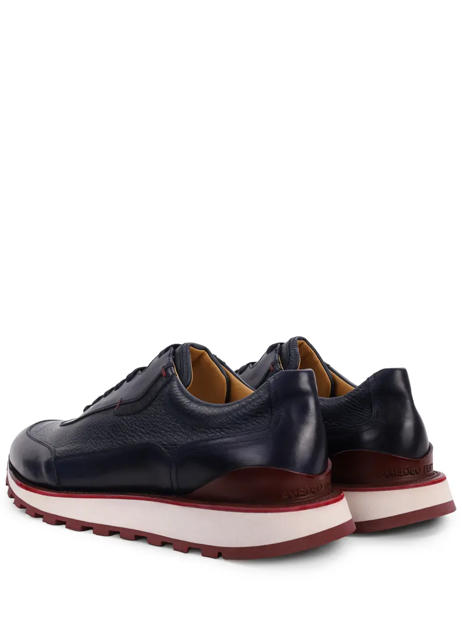 Кроссовки кожаные