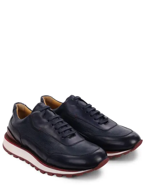 Кроссовки кожаные TESTONI