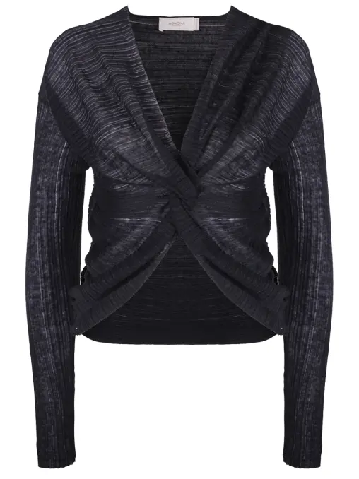 Джемпер изо льна и шелка AGNONA