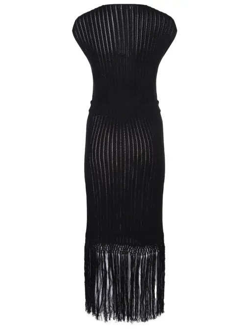 Платье из шелка и хлопка AGNONA