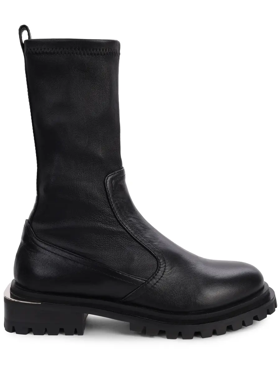 Ботинки из экокожи