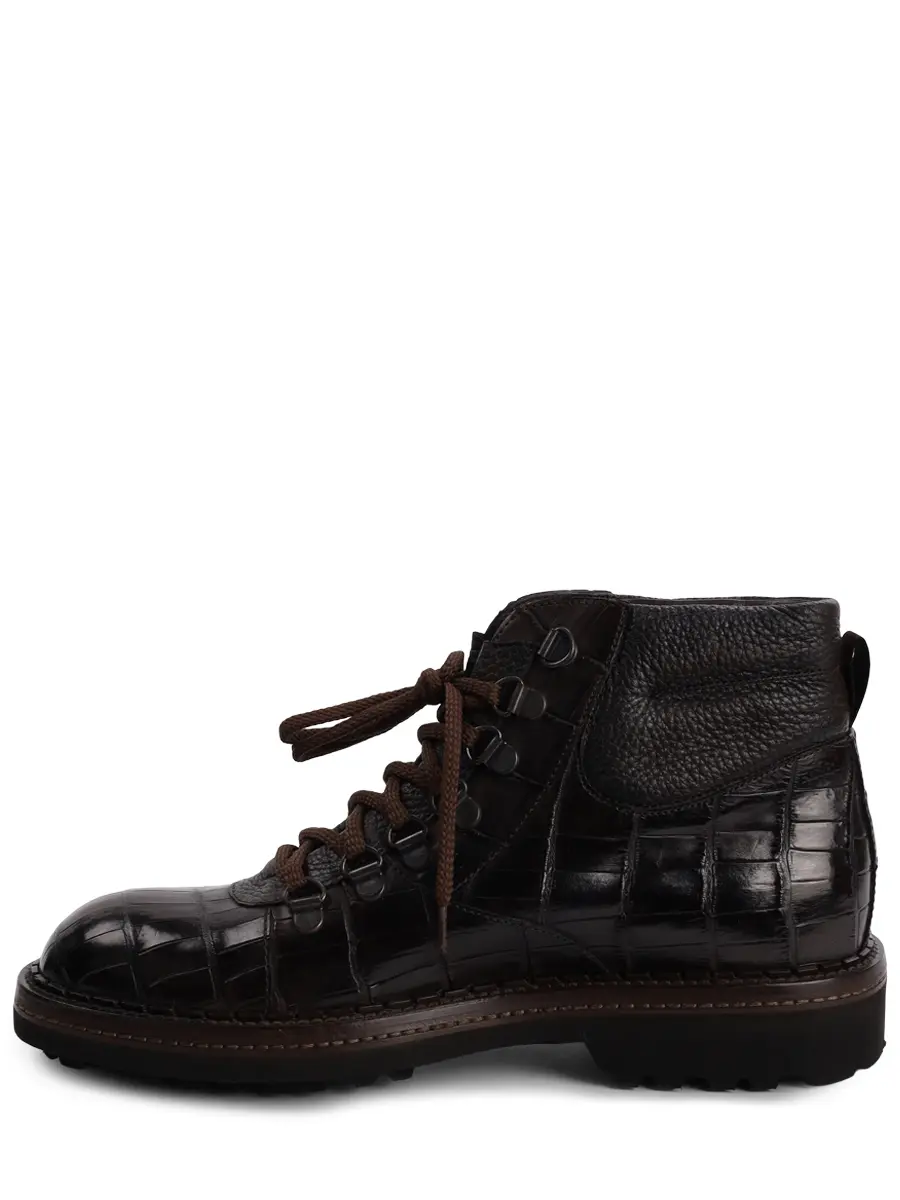 Ботинки из кожи крокодила