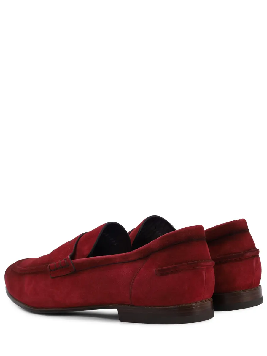 Лоферы замшевые