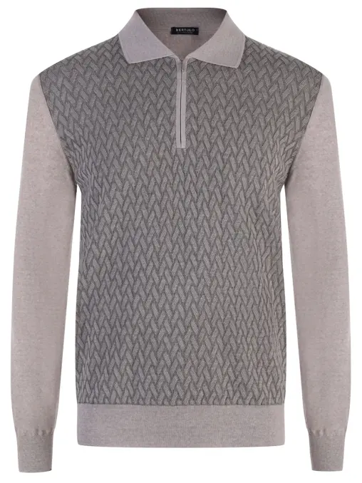 Поло шерстяное BERTOLO LUXURY MENSWEAR