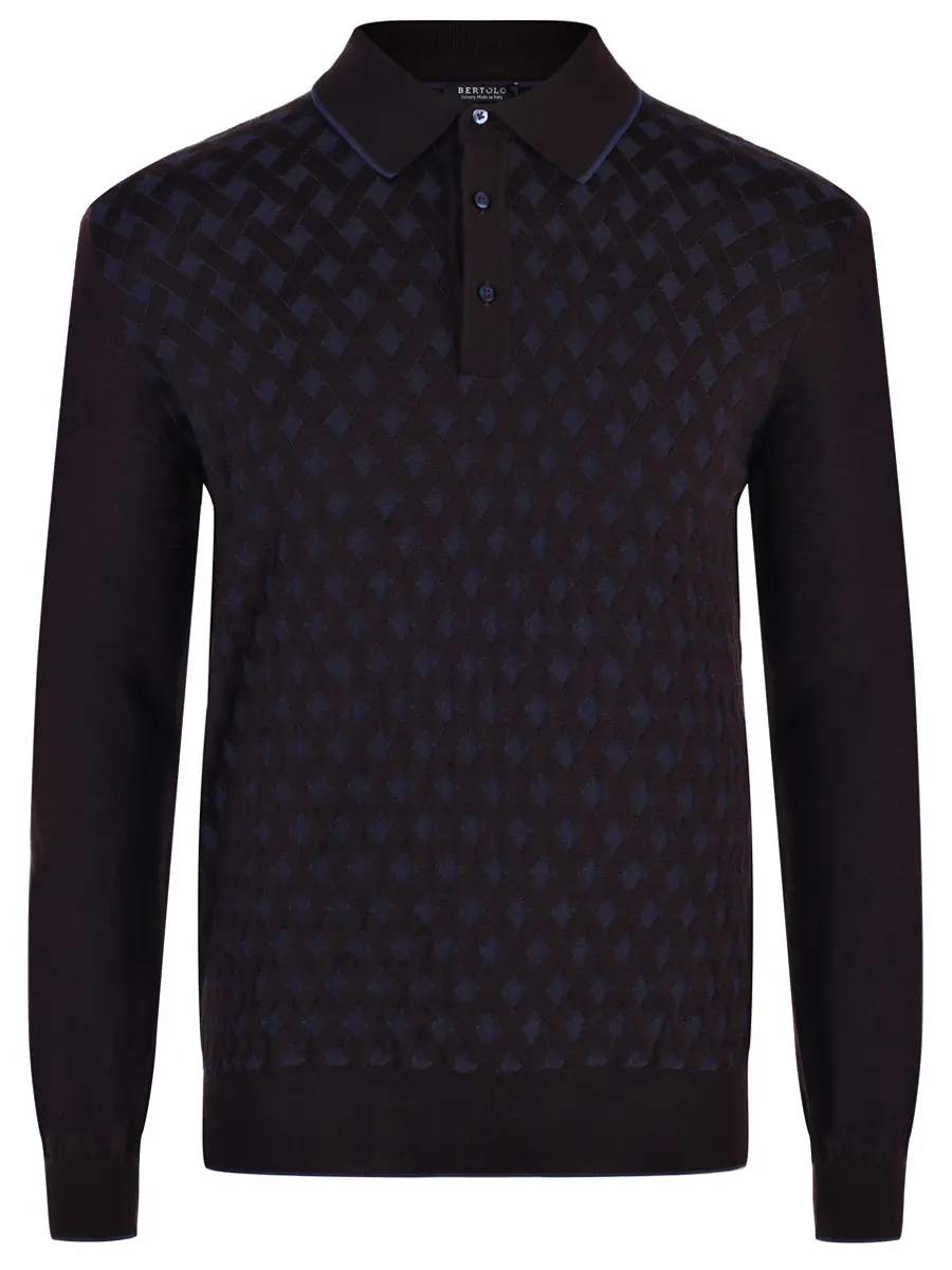 Поло из шерсти и шелка