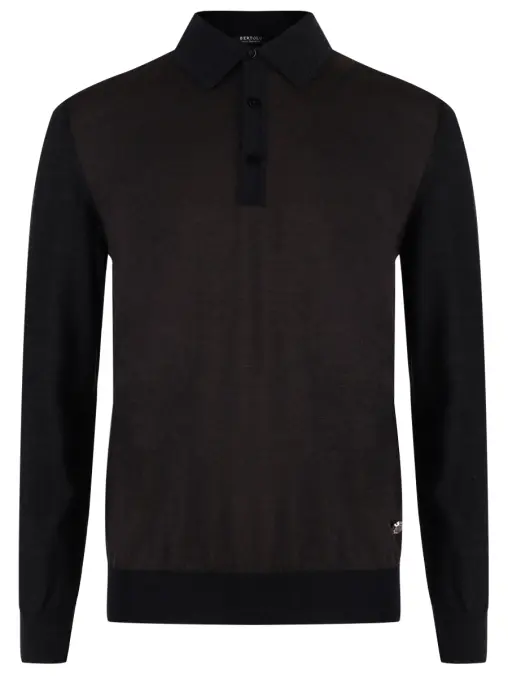 Поло шерстяное BERTOLO LUXURY MENSWEAR
