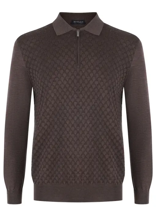 Поло из шерсти BERTOLO LUXURY MENSWEAR