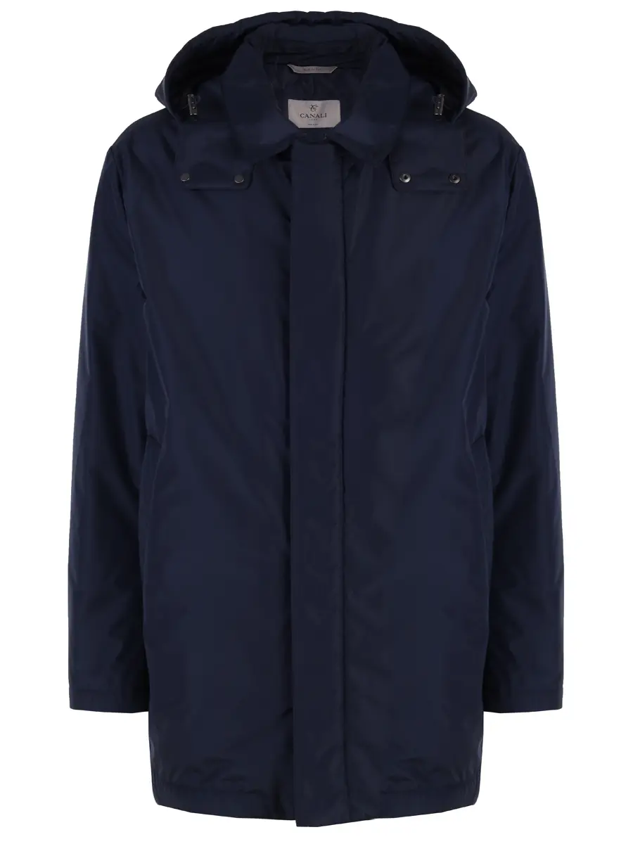 Пуховик однотонный