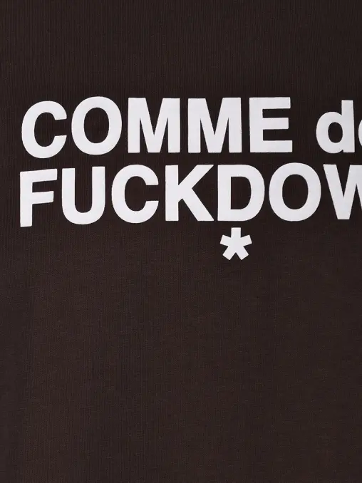 Футболка хлопковая COMME DES FUCKDOWN