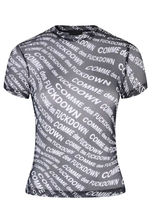 Футболка с принтом COMME DES FUCKDOWN