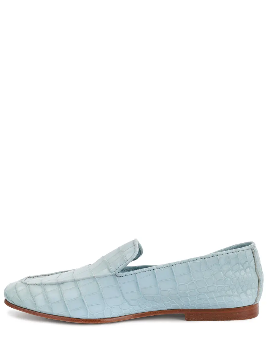 Лоферы из кожи крокодила