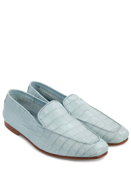 Лоферы из кожи крокодила DAMI