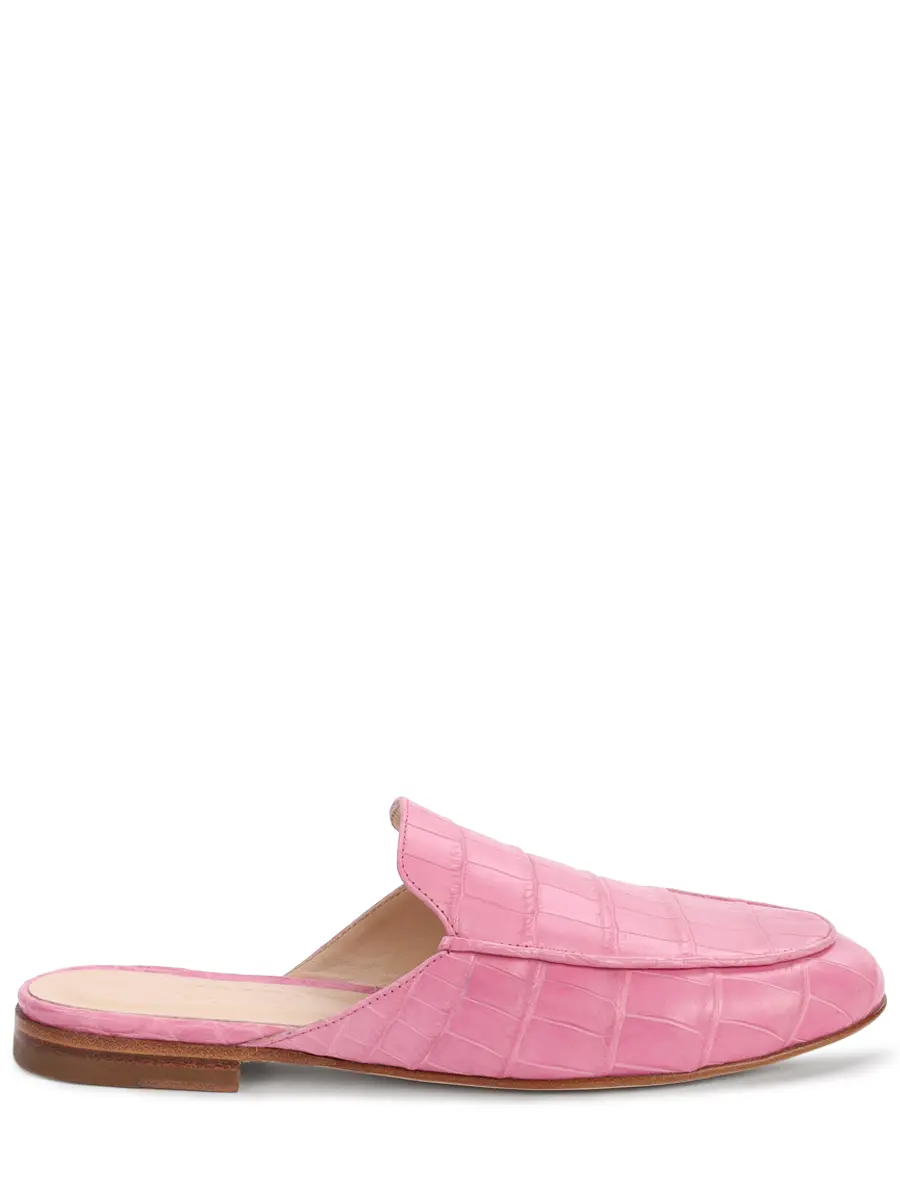 Мюли из кожи крокодила