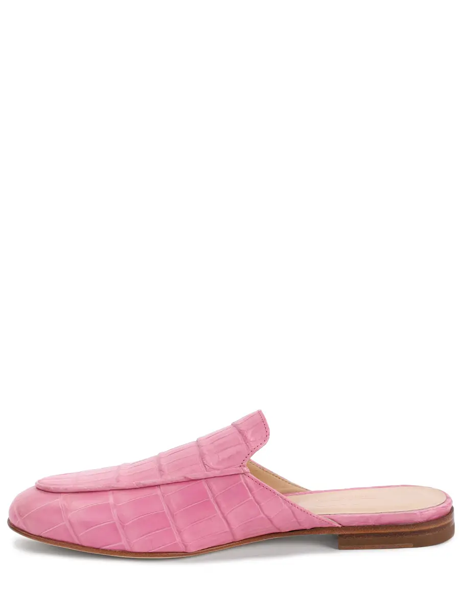 Мюли из кожи крокодила