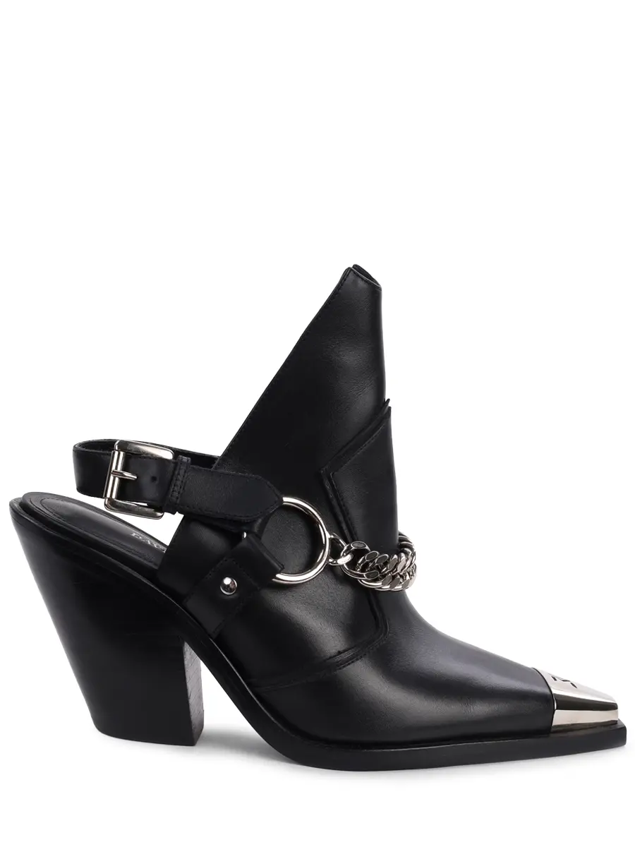 Ботильоны кожаные