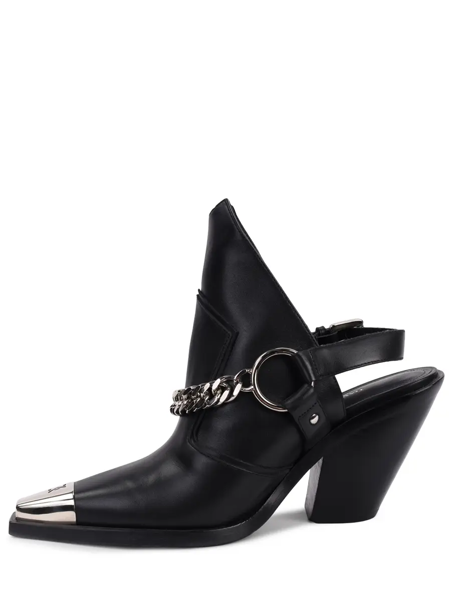 Ботильоны кожаные