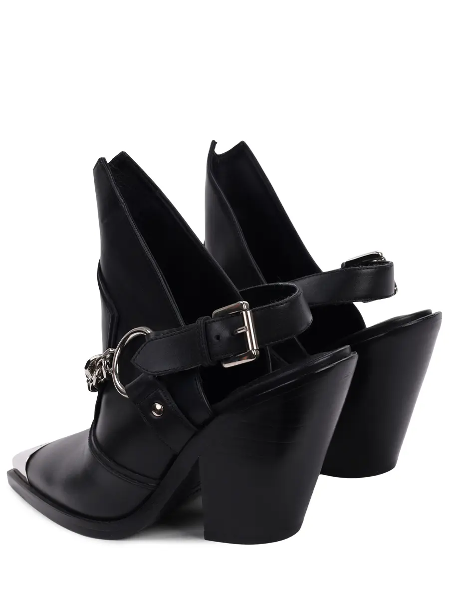 Ботильоны кожаные