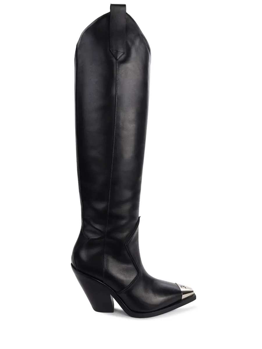 Сапоги кожаные