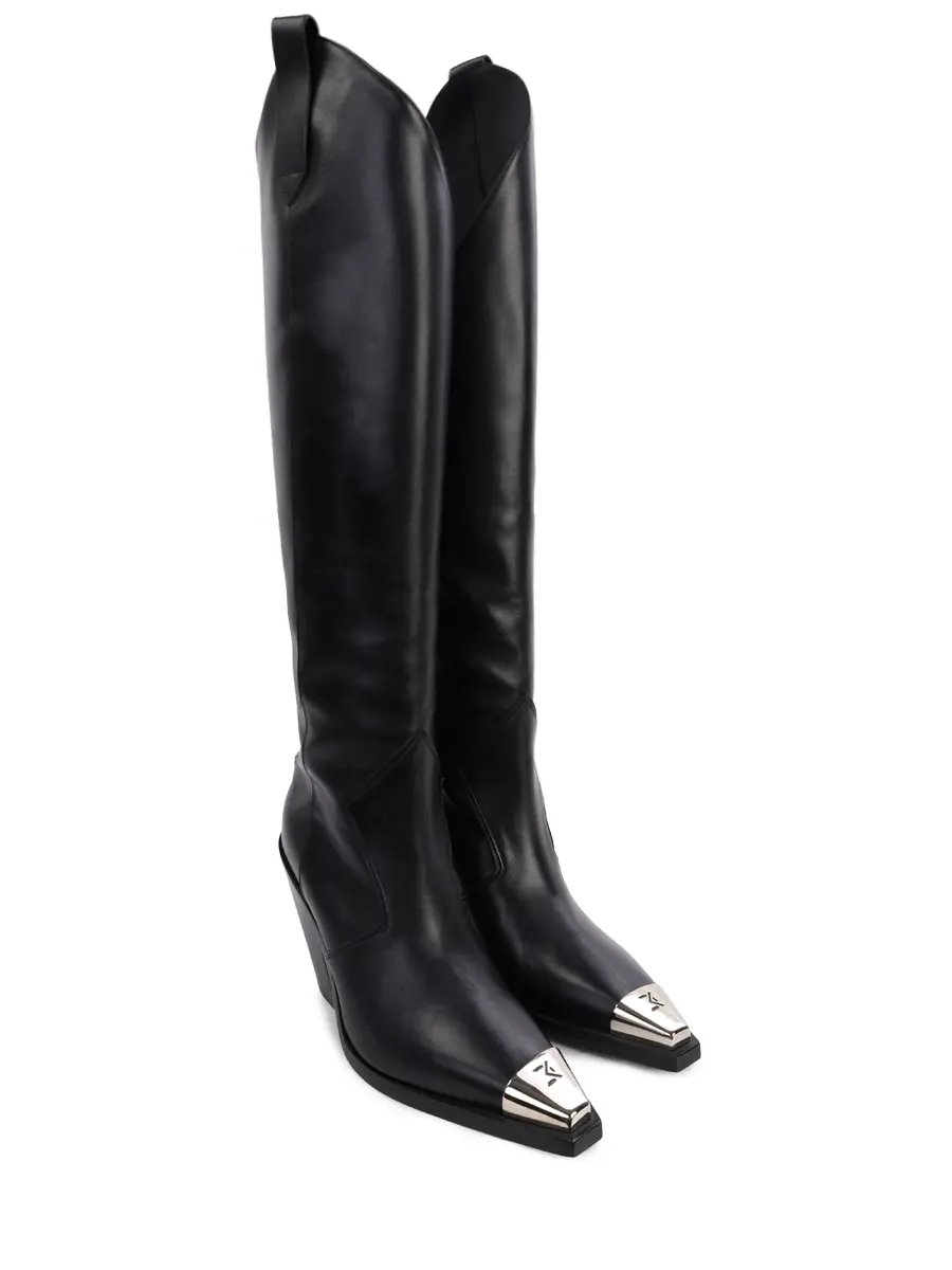 Сапоги кожаные