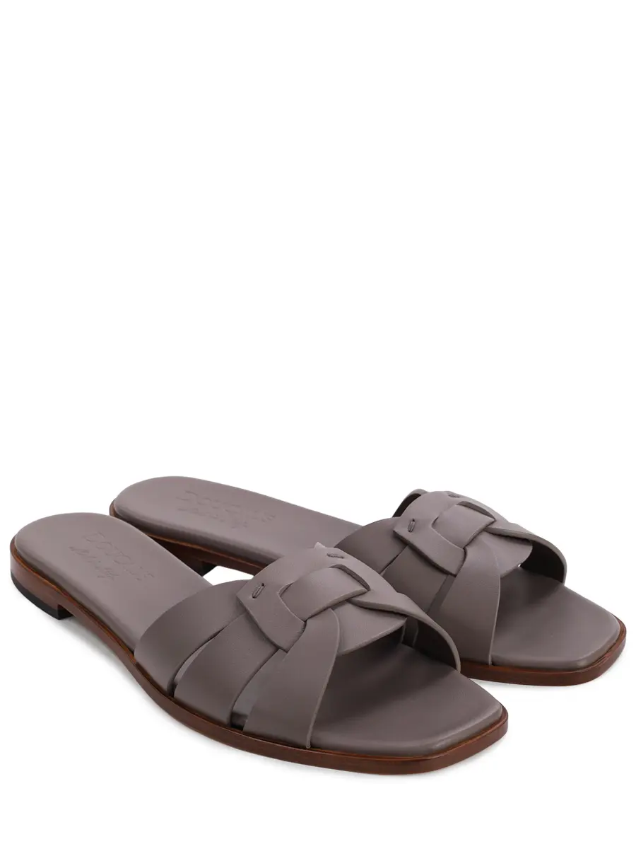 Шлепанцы кожаные