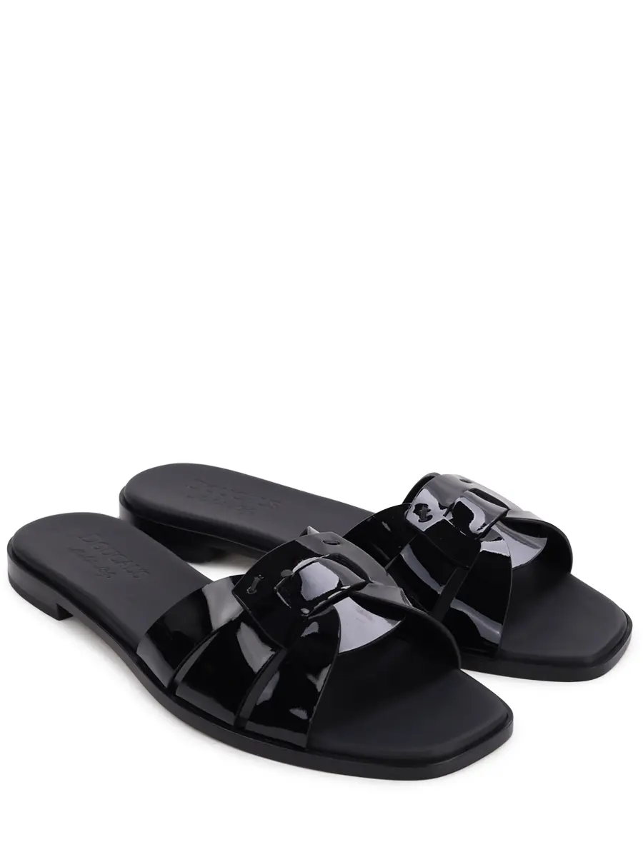 Шлепанцы кожаные