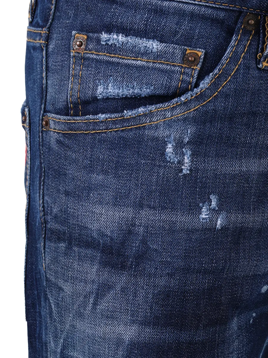 Джинсы Slim Fit хлопковые