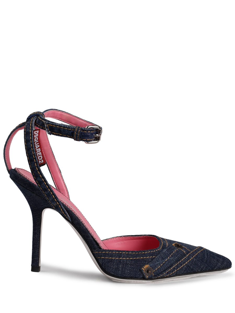 Босоножки джинсовые