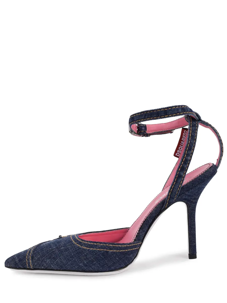 Босоножки джинсовые