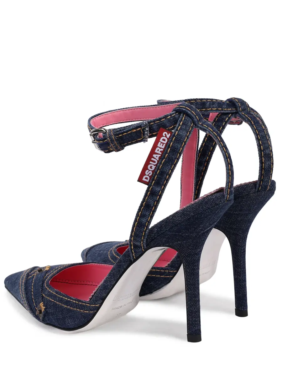 Босоножки джинсовые