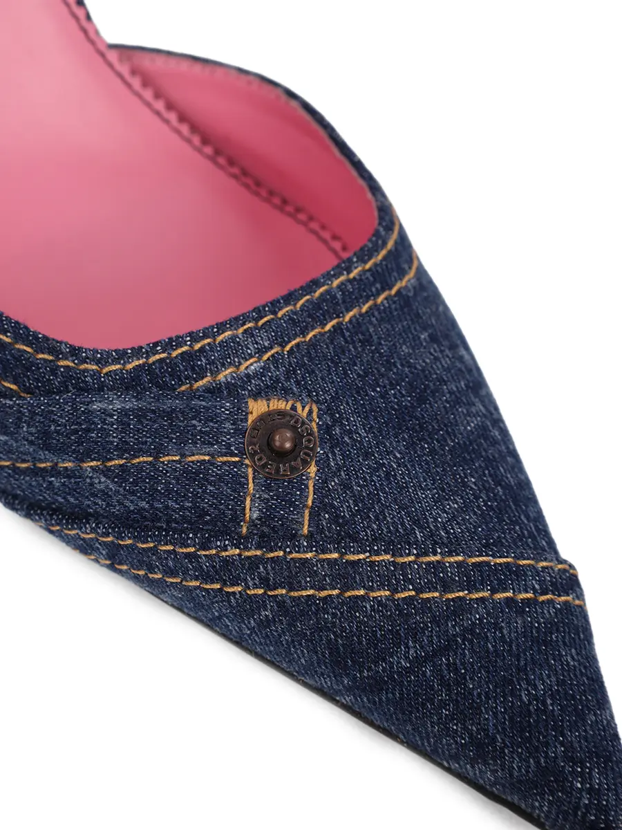 Босоножки джинсовые