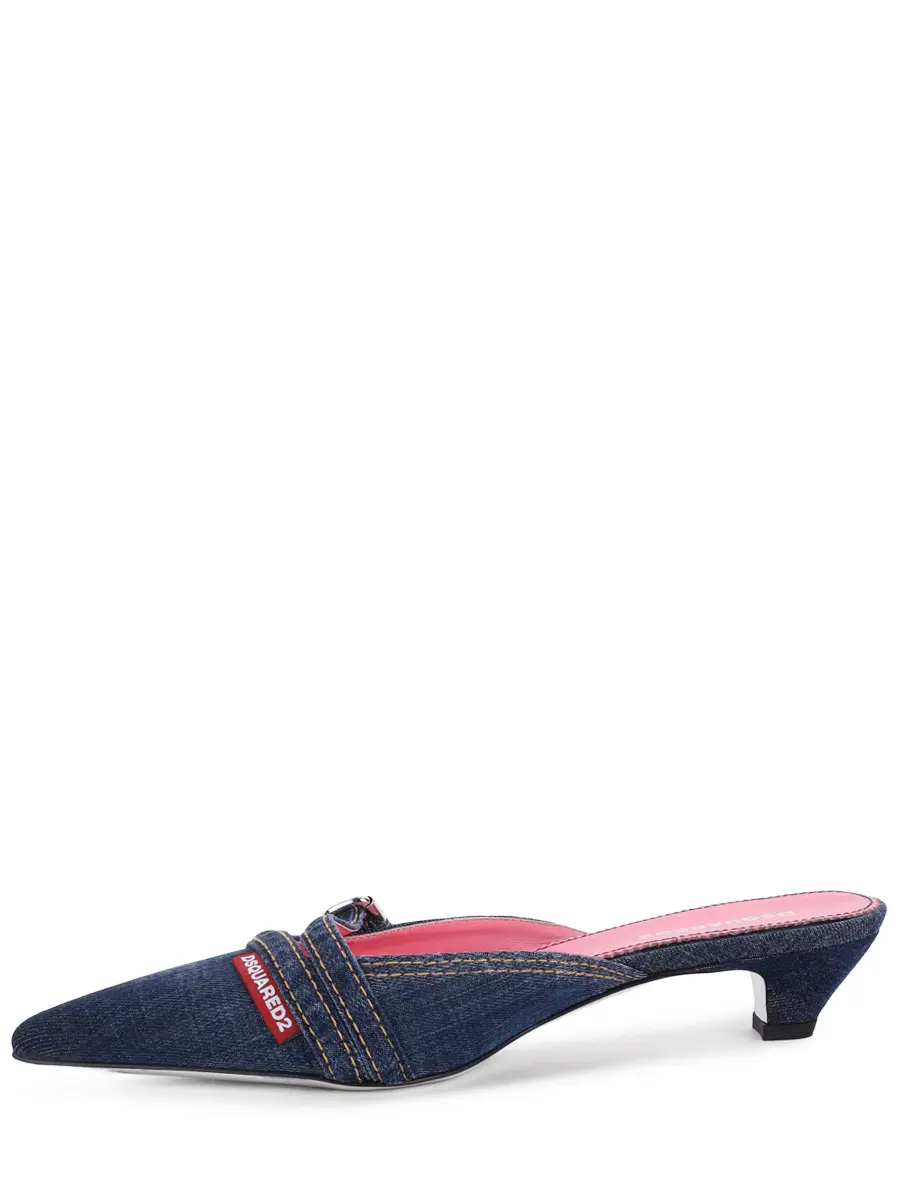 Мюли джинсовые