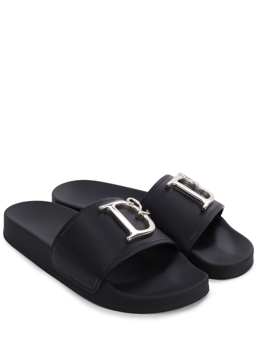 Шлепанцы кожаные